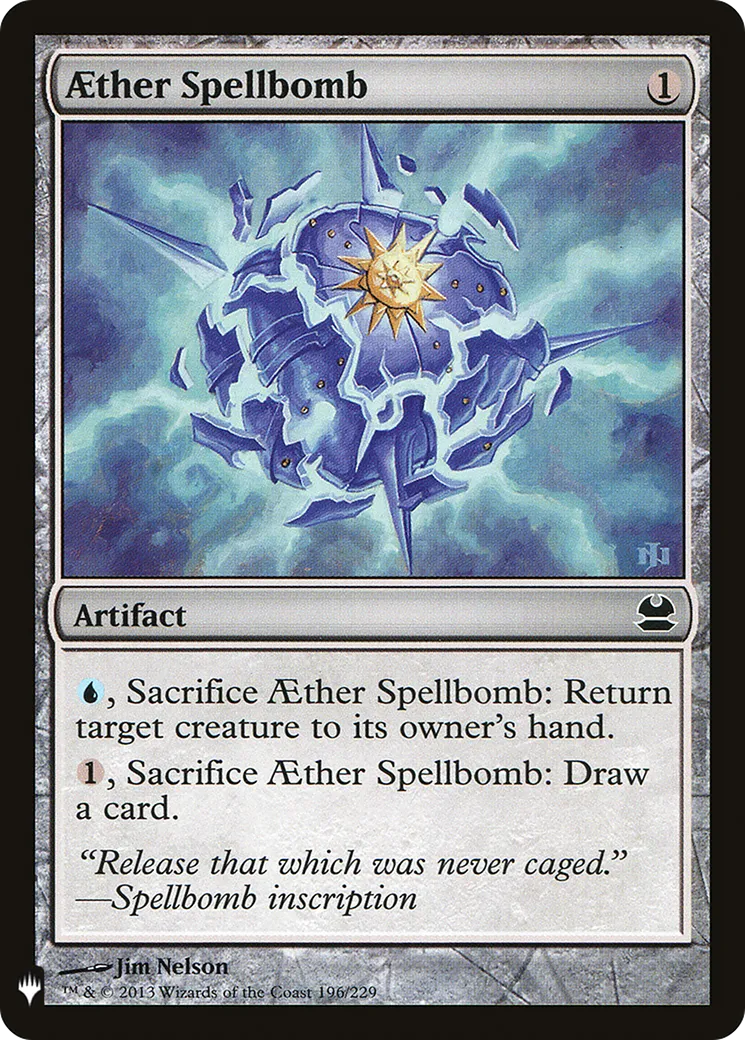 Aether Spellbomb — The List — Magic: The Gathering