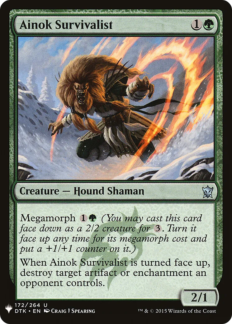 Survivaliste aïnok — The List — Magic: The Gathering