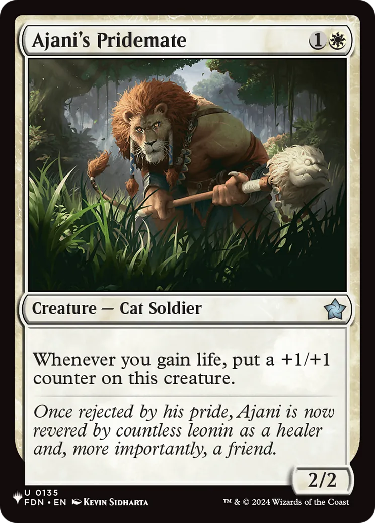 Ajani's Pridemate — The List — Magic: The Gathering