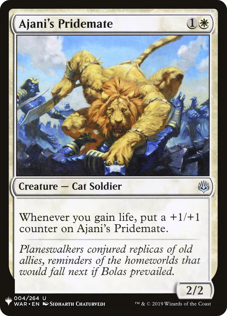 Frère de bande d'Ajani — The List — Magic: The Gathering