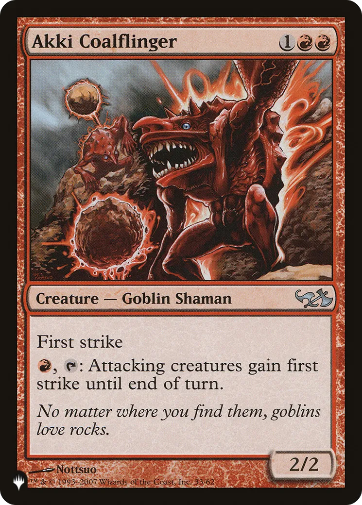 Akki lance-charbon — The List — Magic: The Gathering