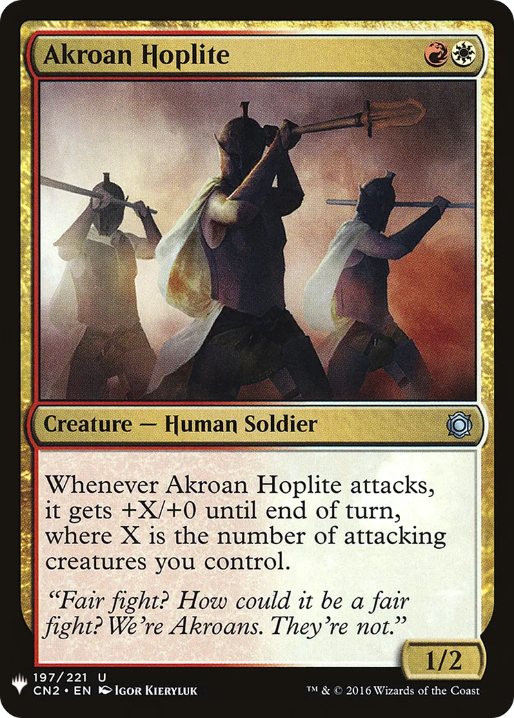Akroan Hoplite — The List — Magic: The Gathering