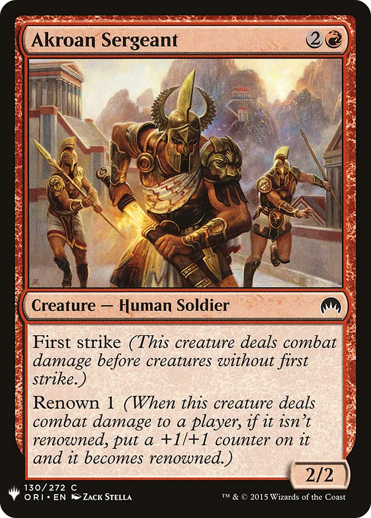 Akroan Sergeant — The List — Magic: The Gathering