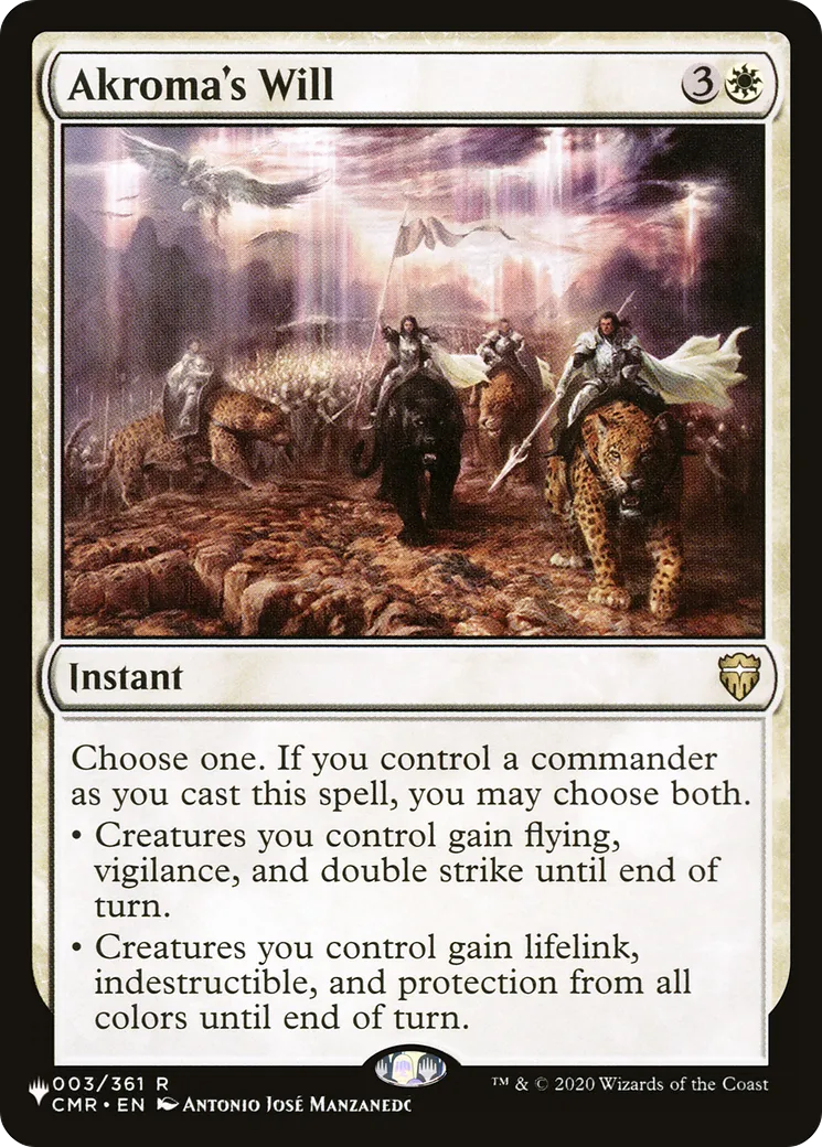 Akroma's Will — The List — Magic: The Gathering