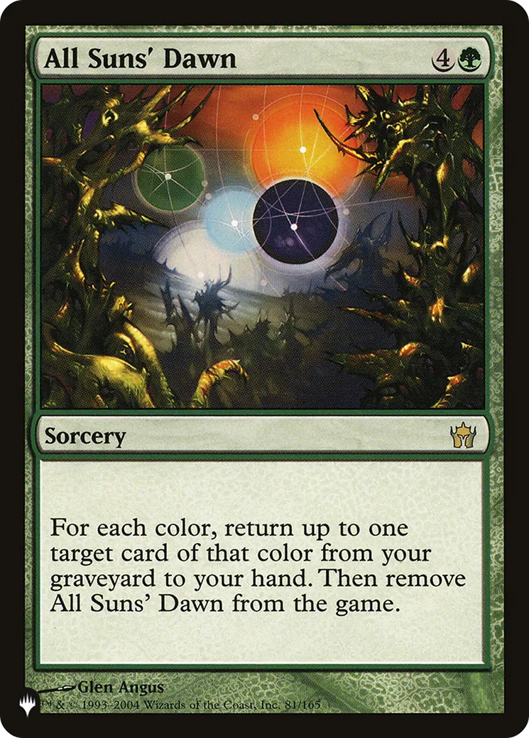 L'aube de tous les soleils — The List — Magic: The Gathering