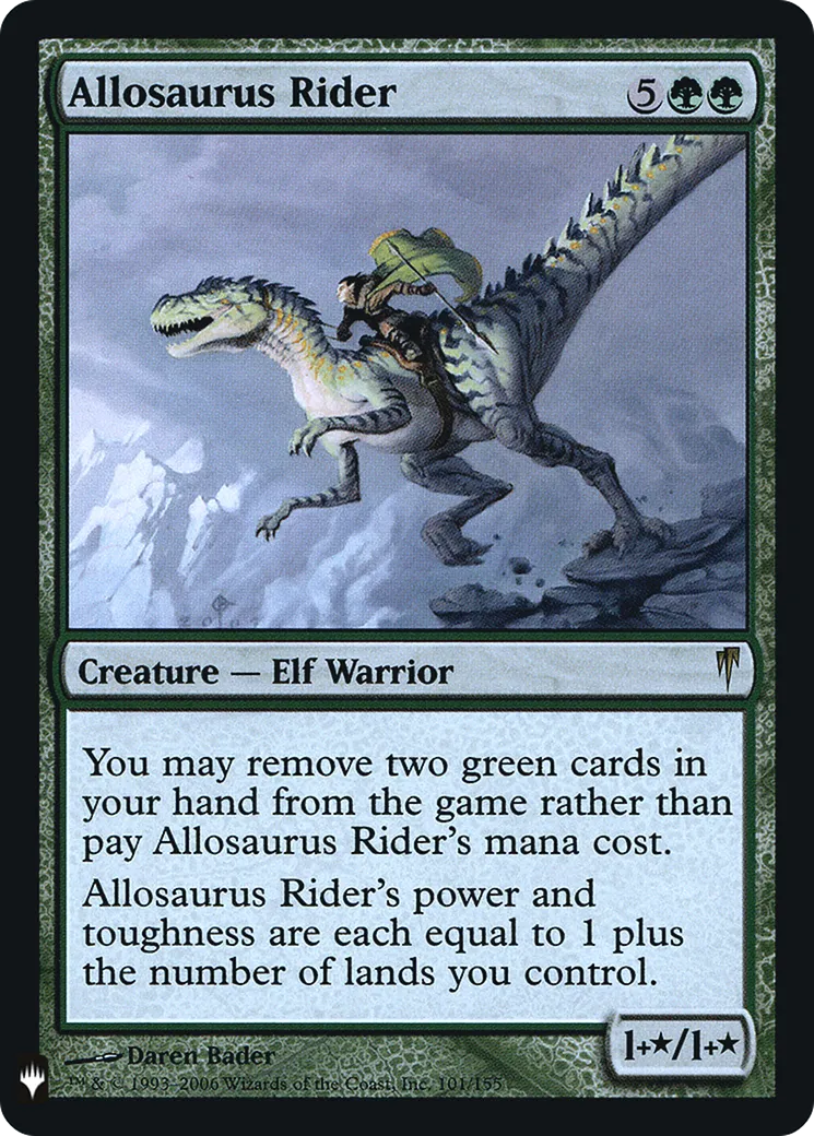 Allosaurus Rider — The List — Magic: The Gathering