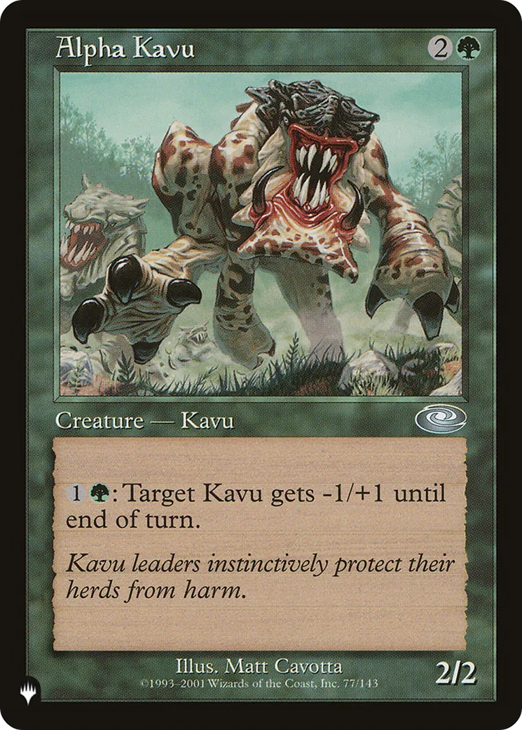 Kavru alpha — The List — Magic: The Gathering