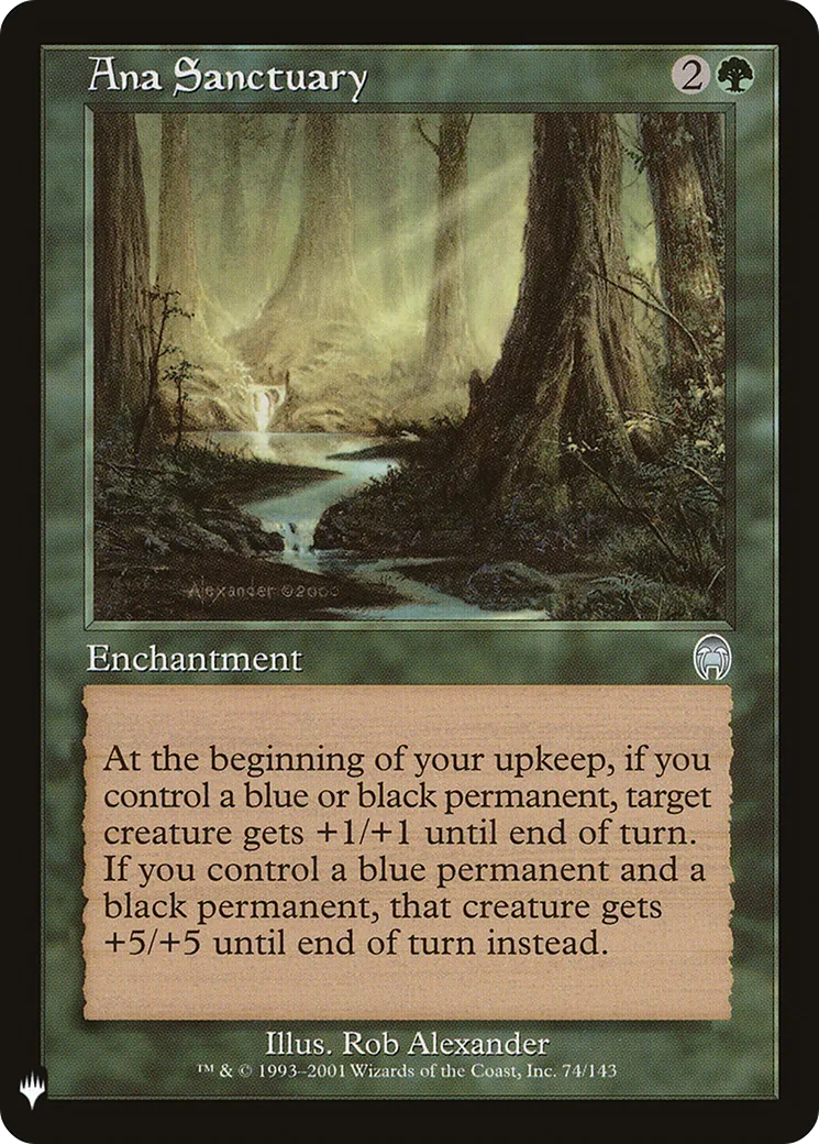 Sanctuaire anaïste — The List — Magic: The Gathering