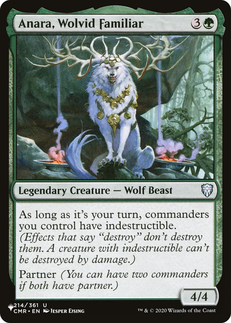 Anara, Wolvid Familiar — The List — Magic: The Gathering