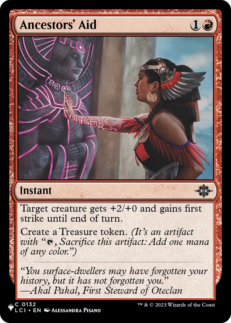 Ancestors' Aid — The List — Magic: The Gathering