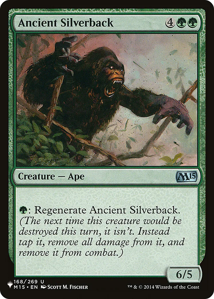 Vieux gorille à dos argenté — The List — Magic: The Gathering