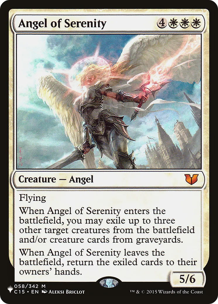 Ange de la sérénité — The List — Magic: The Gathering