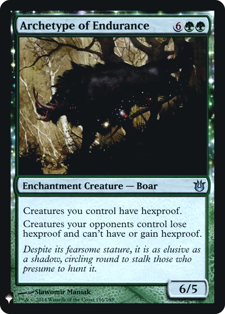 Archetype of Endurance — The List — Magic: The Gathering