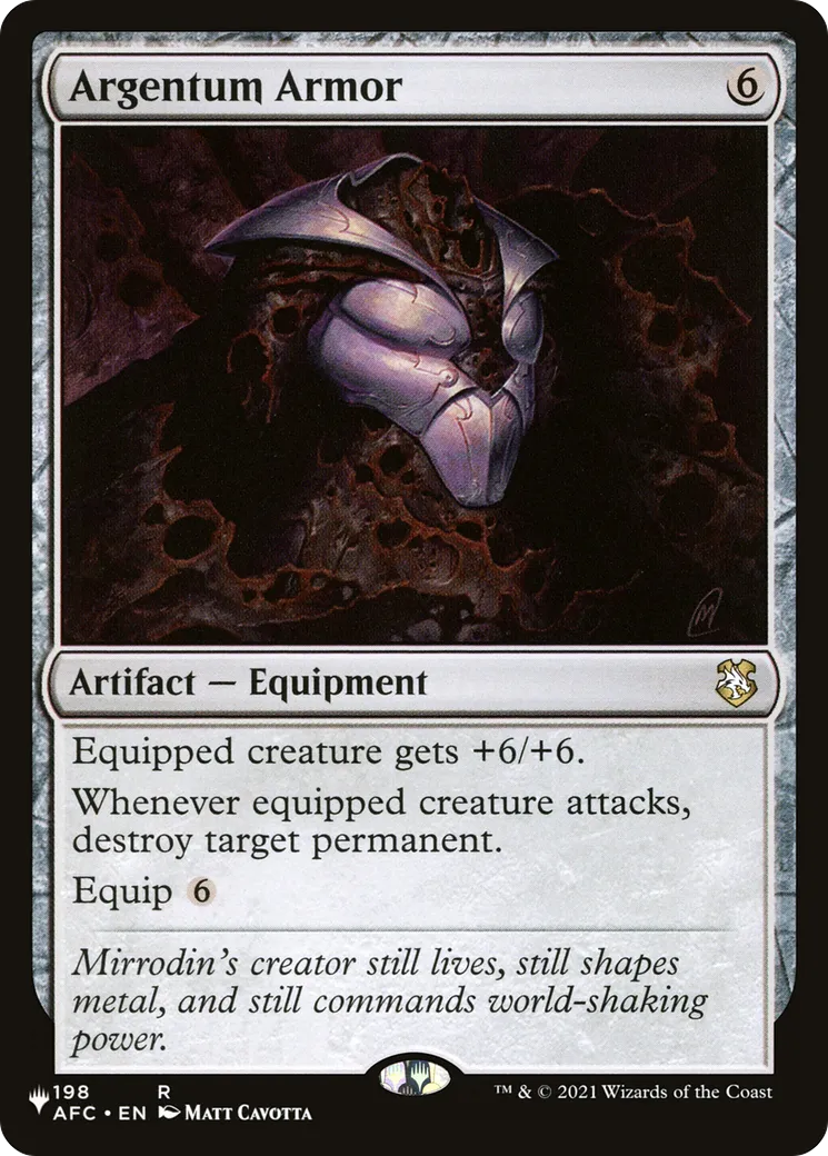 Armure d'Argentum — The List — Magic: The Gathering