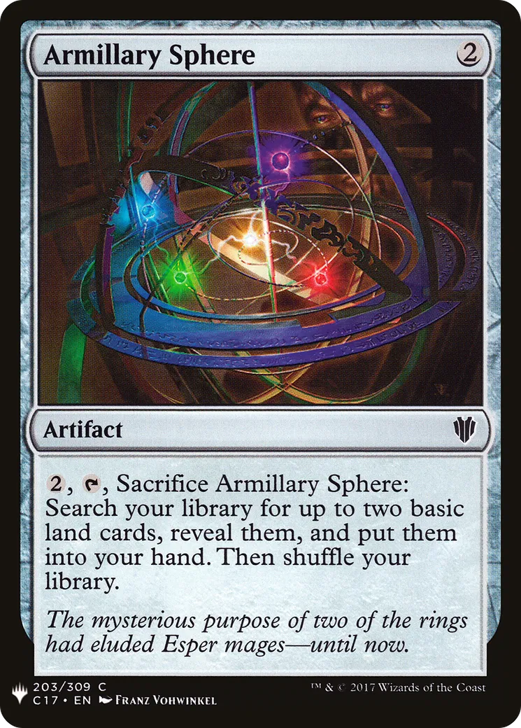 Sphère armillaire — The List — Magic: The Gathering