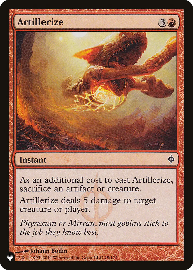 Artillerisation — The List — Magic: The Gathering