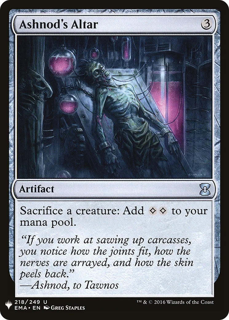 Ashnod's Altar — The List — Magic: The Gathering