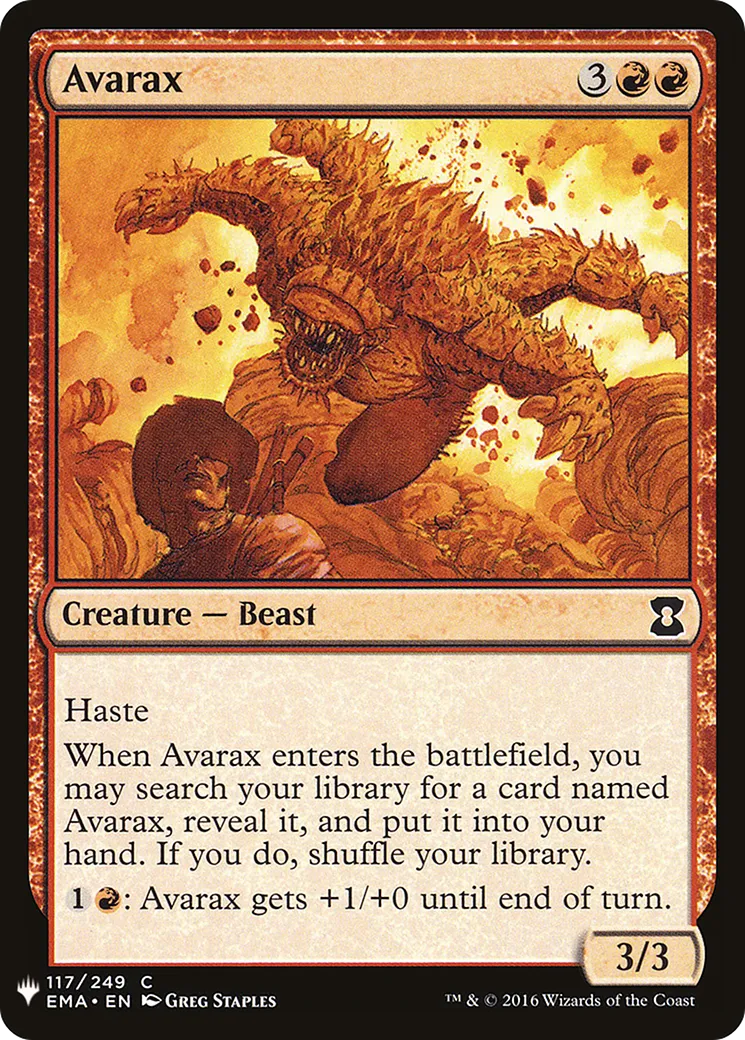 Avarax — The List — Magic: The Gathering