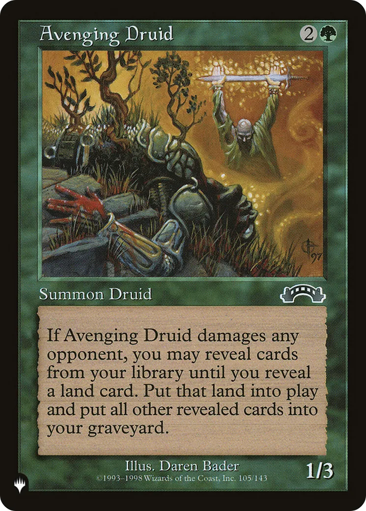 Avenging Druid — The List — Magic: The Gathering