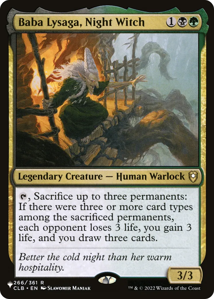 Baba Lysaga, Night Witch — The List — Magic: The Gathering