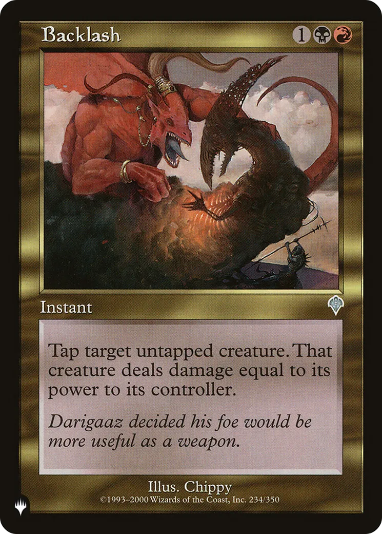 Backlash — The List — Magic: The Gathering