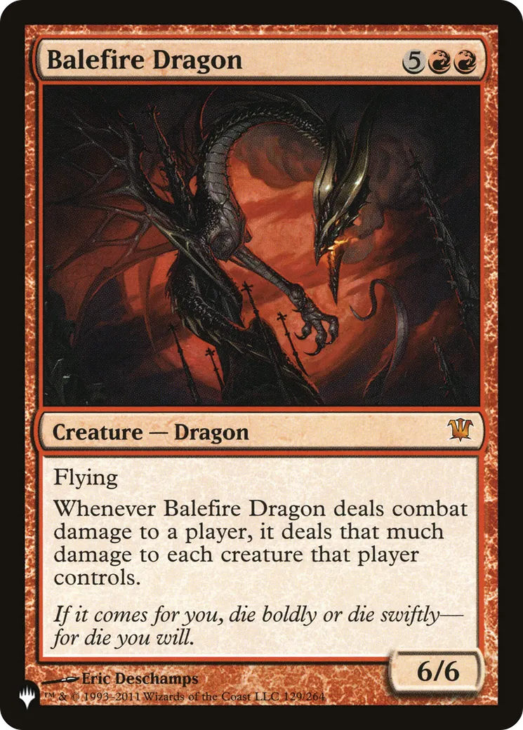 Dragon du bûcher — The List — Magic: The Gathering