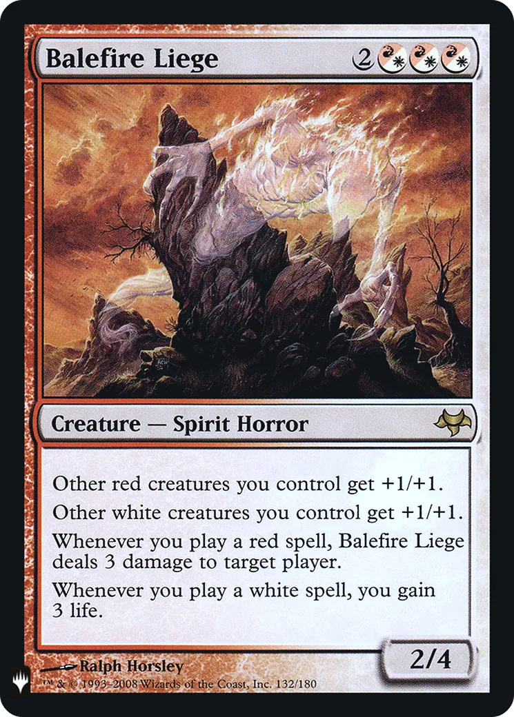 Noble féal du bûcher — The List — Magic: The Gathering