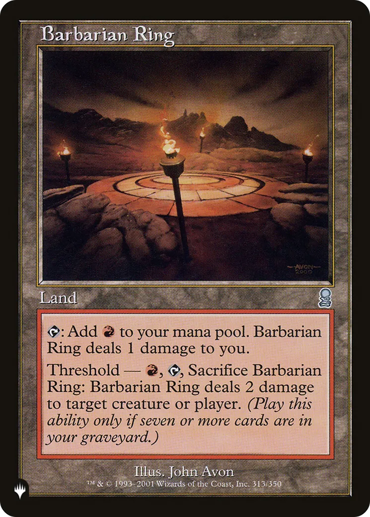 Barbarian Ring — The List — Magic: The Gathering