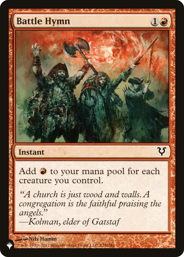 Battle Hymn — The List — Magic: The Gathering