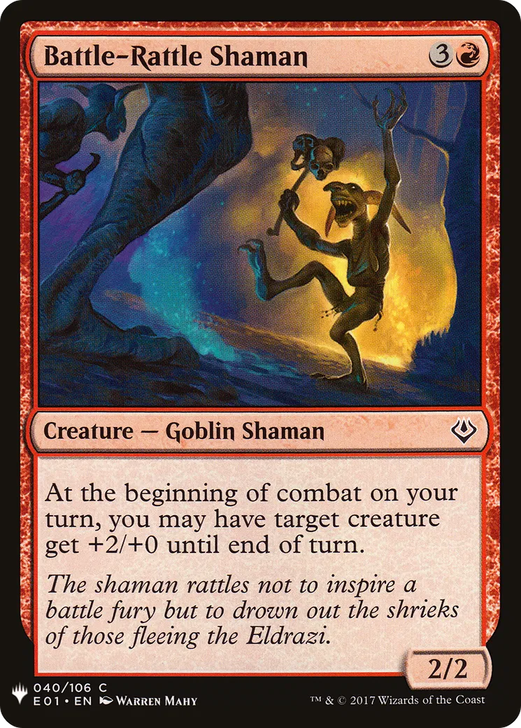 Shamane à crécelle de guerre — The List — Magic: The Gathering
