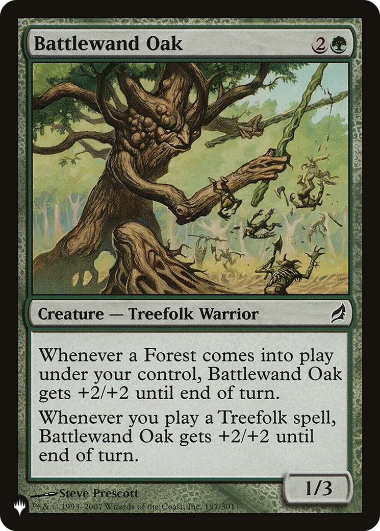 Chêne aux bâtons de combat — The List — Magic: The Gathering