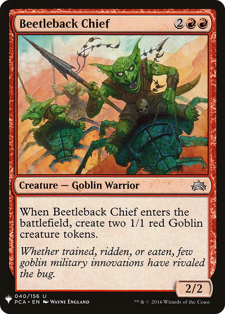 Beetleback Chief — The List — Magic: The Gathering