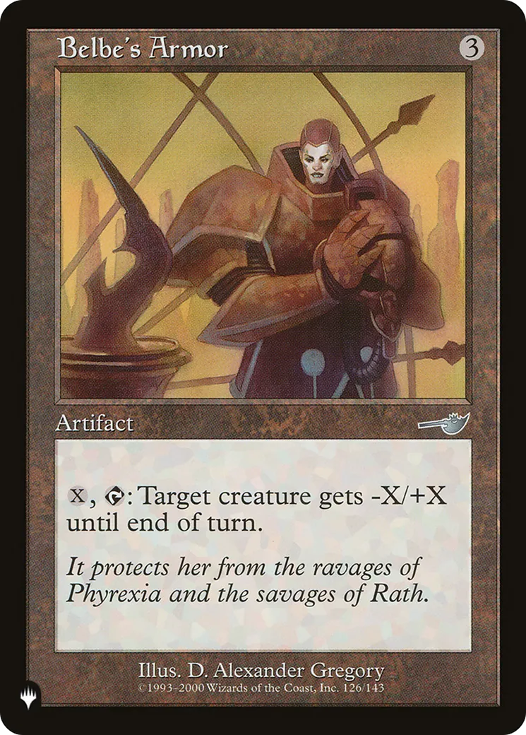 Belbe's Armor — The List — Magic: The Gathering