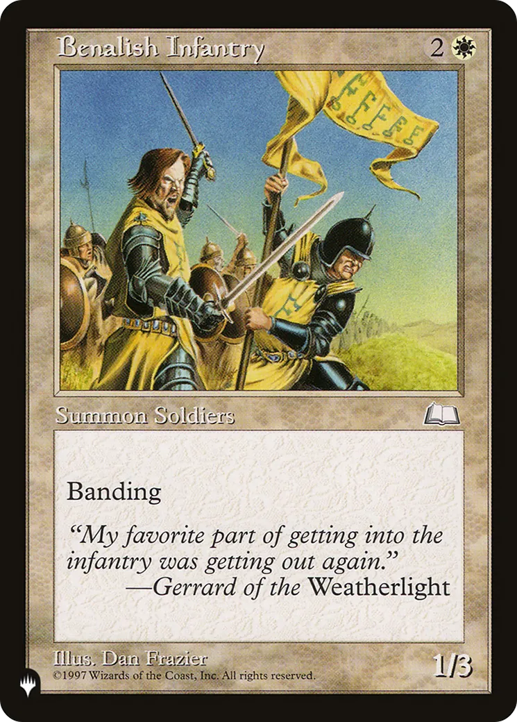 Benalish Infantry — The List — Magic: The Gathering