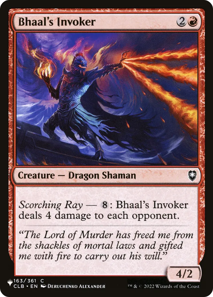 Bhaal's Invoker — The List — Magic: The Gathering