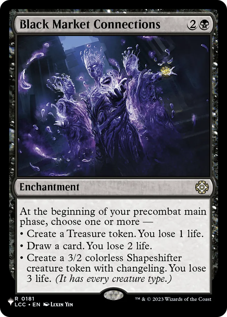 Connexions du marché noir — The List — Magic: The Gathering