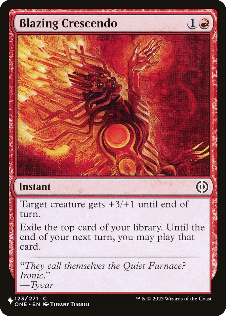 Crescendo brûlant — The List — Magic: The Gathering