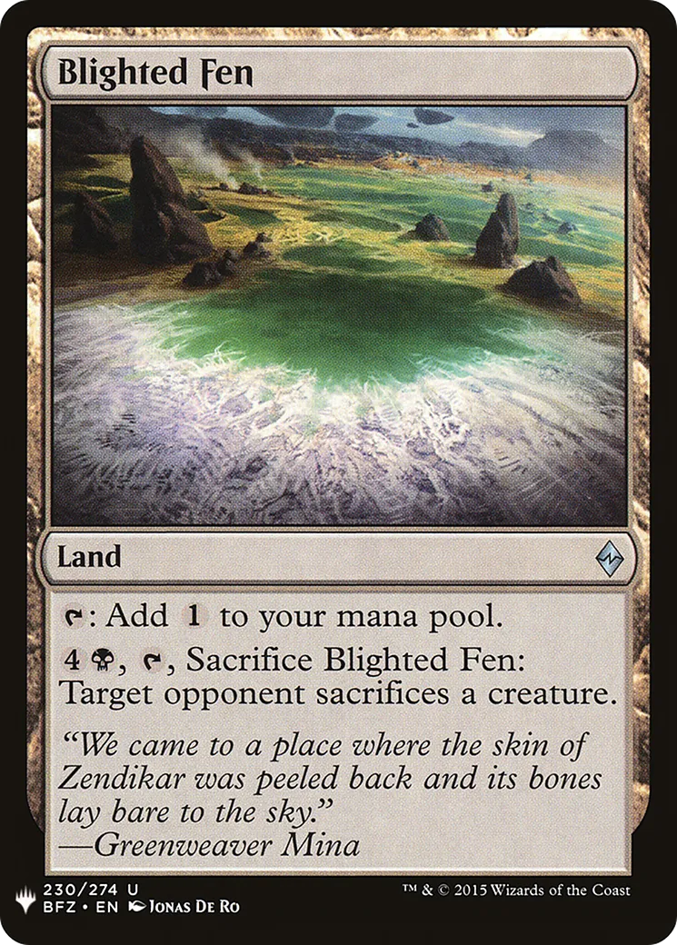 Maremme gangrenée — The List — Magic: The Gathering