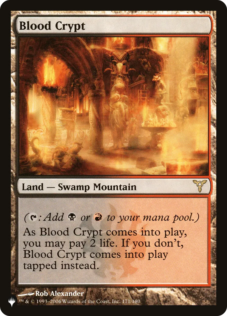 Blood Crypt — The List — Magic: The Gathering