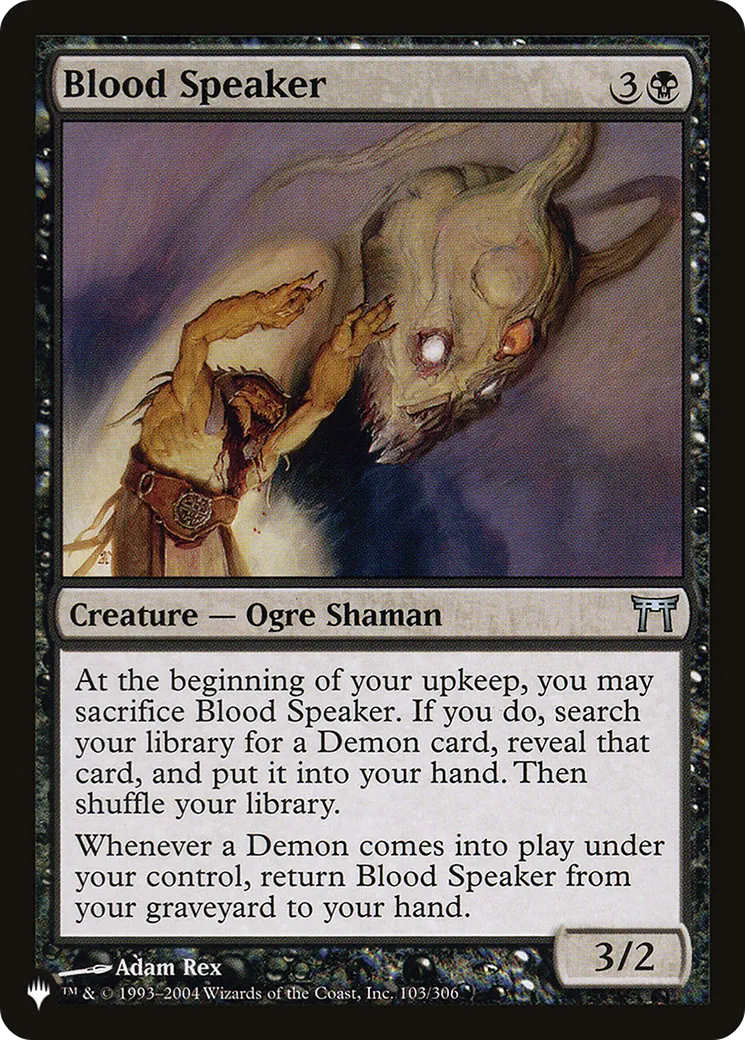 Orateur de sang — The List — Magic: The Gathering