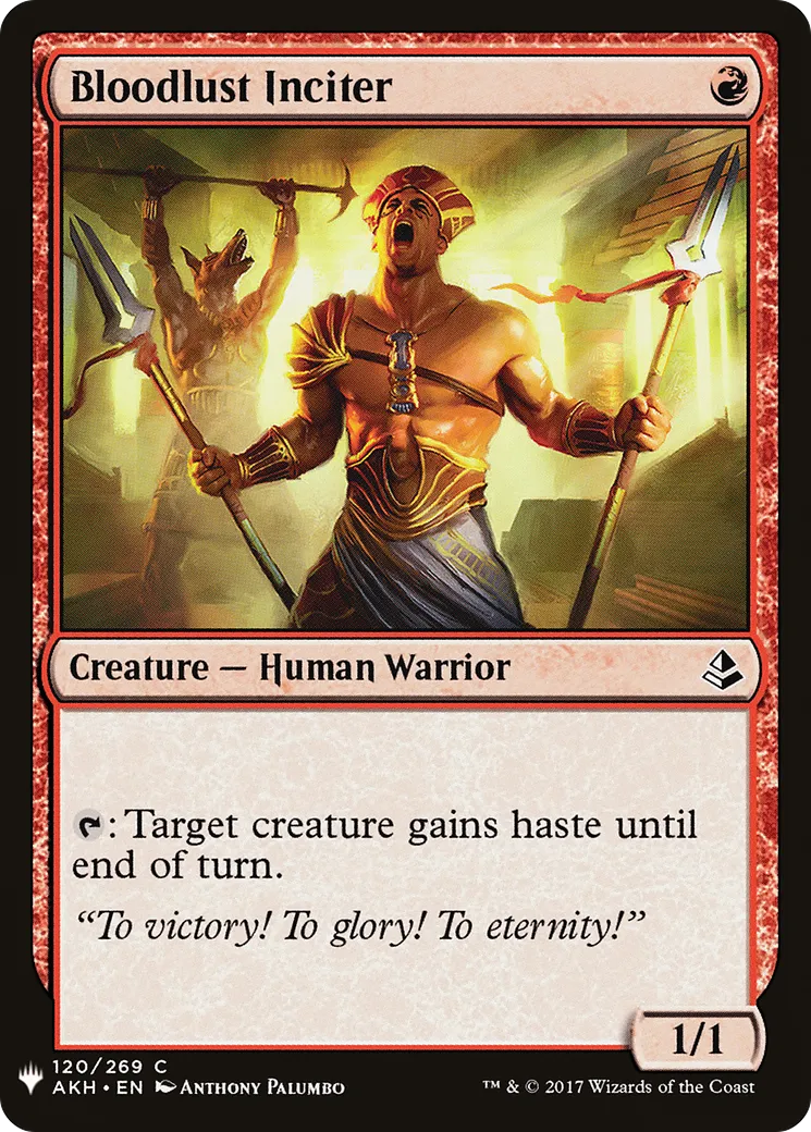 Incitateur à la soif de sang — The List — Magic: The Gathering
