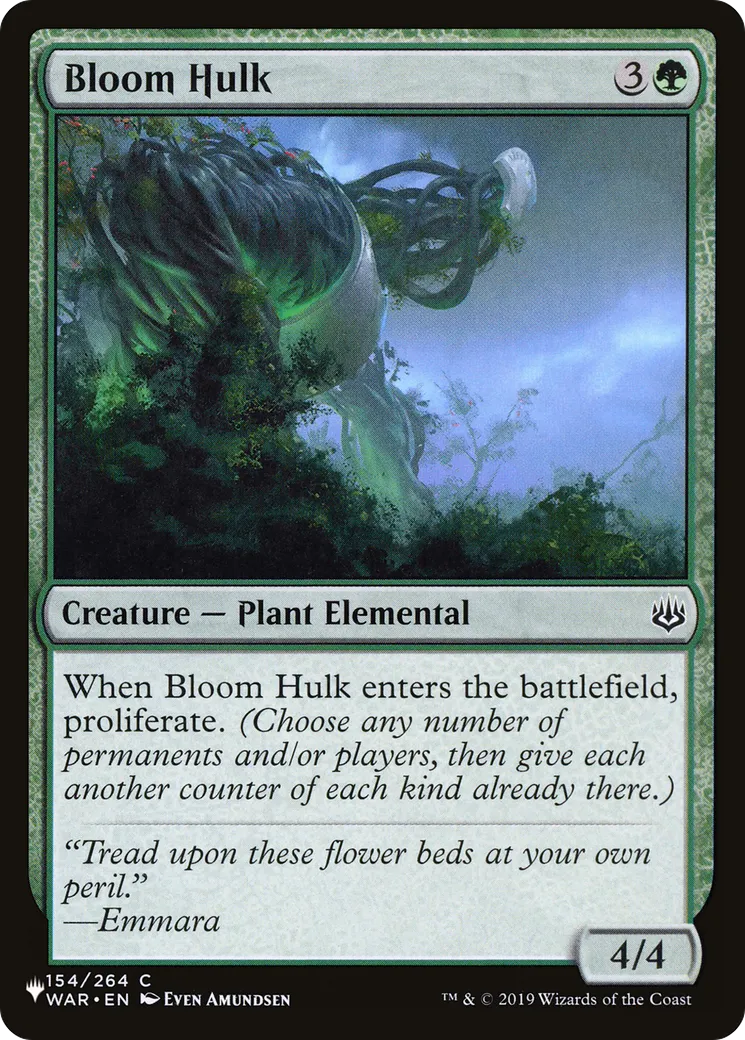 Bloom Hulk — The List — Magic: The Gathering