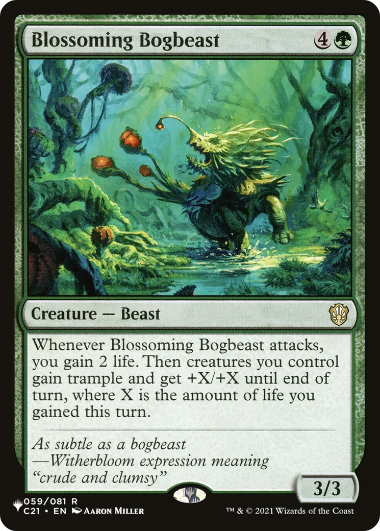 Blossoming Bogbeast — The List — Magic: The Gathering