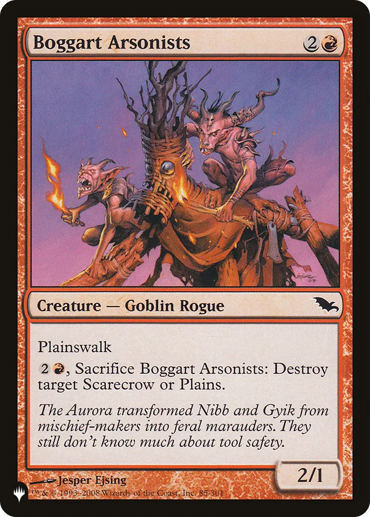 Incendiaires boggarts — The List — Magic: The Gathering