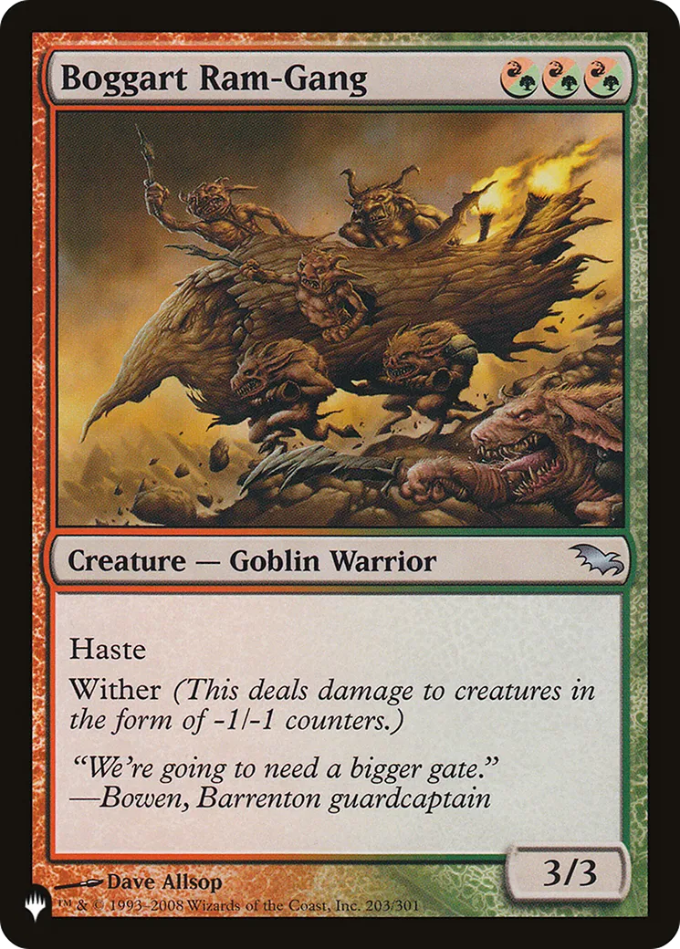 Gang du bélier boggart — The List — Magic: The Gathering