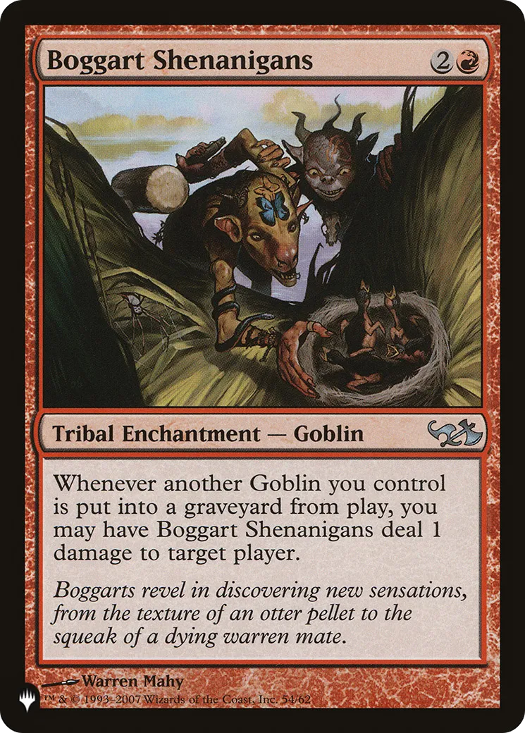 Manigances boggartes — The List — Magic: The Gathering