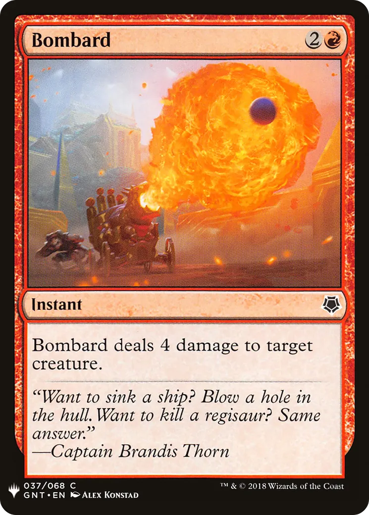 Canonnade — The List — Magic: The Gathering