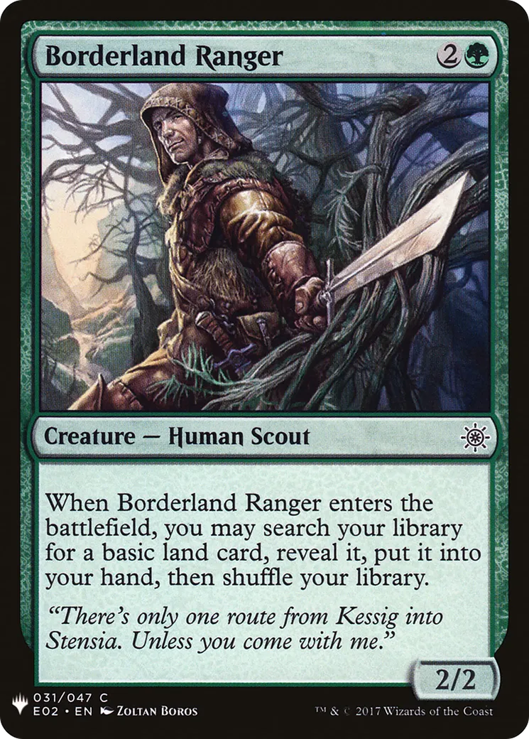 Borderland Ranger — The List — Magic: The Gathering