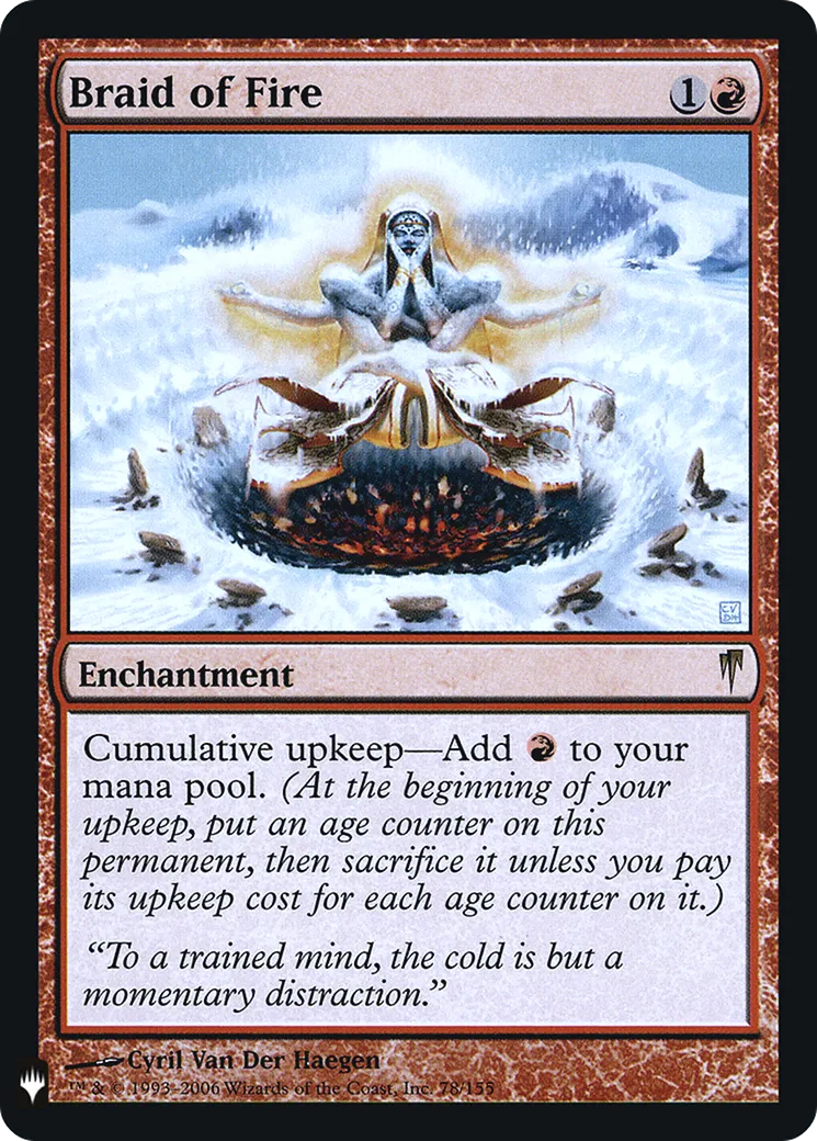 Braid of Fire — The List — Magic: The Gathering