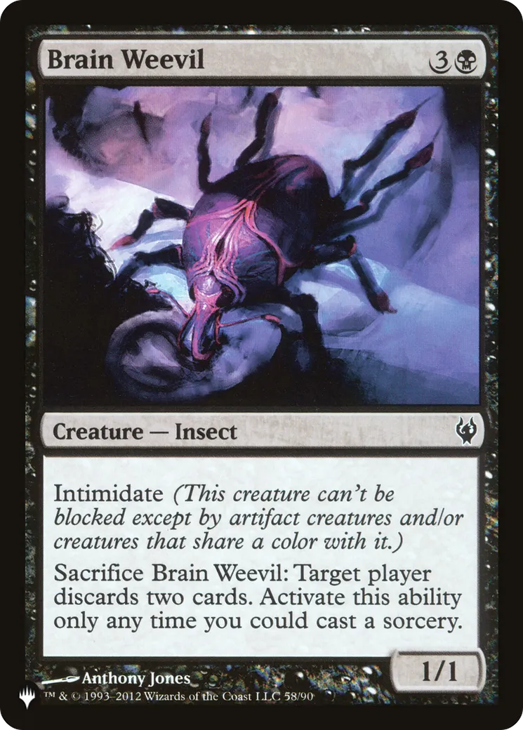 Brain Weevil — The List — Magic: The Gathering